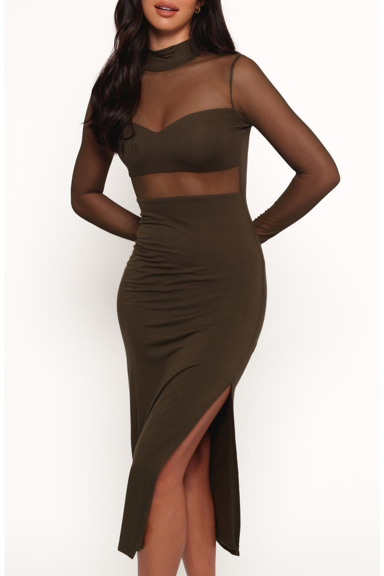 Farrow Long Sleeve Midi Dress, Alternate, color, OLIVE