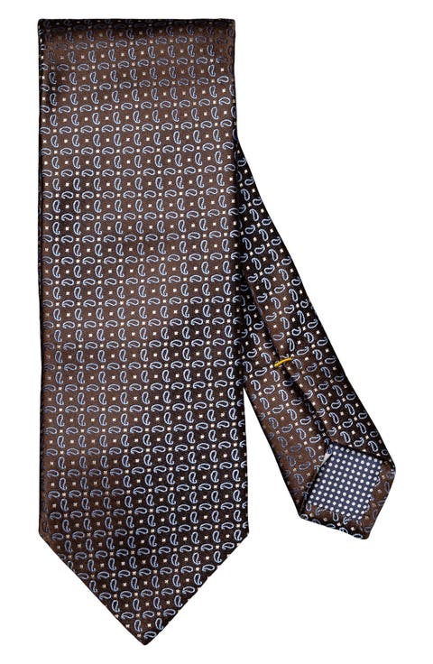 Pine Paisley Silk Jacquard Tie