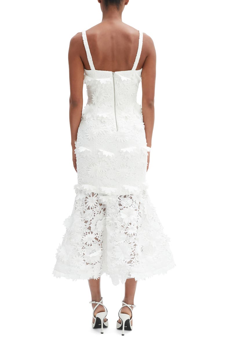 Bardot Marico Lace Midi Dress, Alternate, color, Orchid White