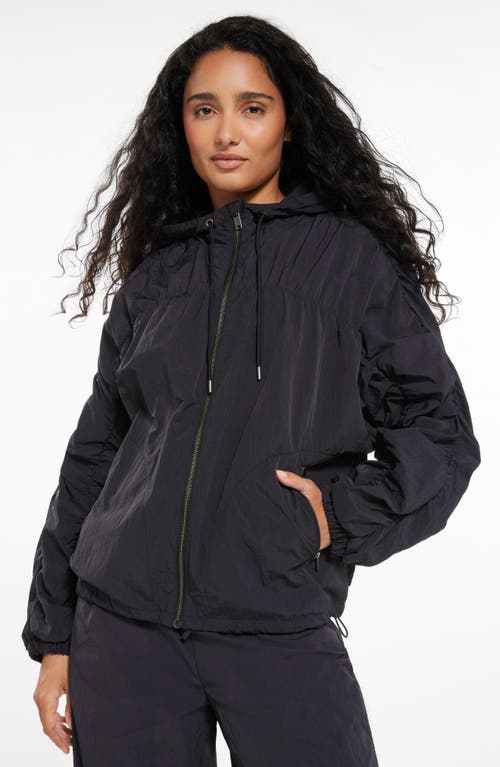 Zella Travel Lite Ruched Jacket In Blue