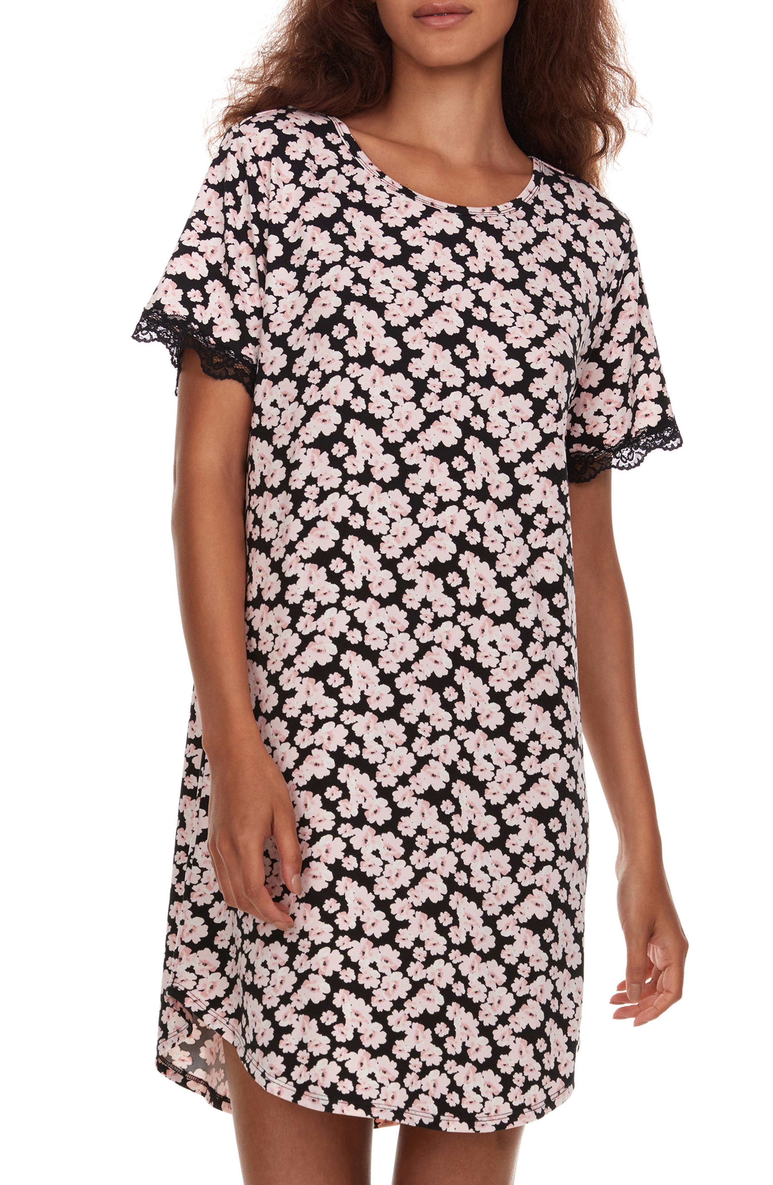 Flora Nikrooz Kathleen Floral Print Sleep Shirt