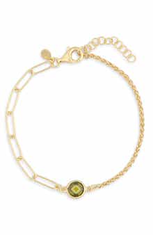 MESHMERISE Crystal Station Mix Chain Bracelet