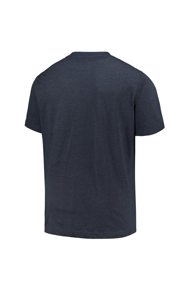 Men's Profile Heather Navy New York Yankees Big & Tall Weathered Logo T-Shirt, Alternate, color, Heather Navy