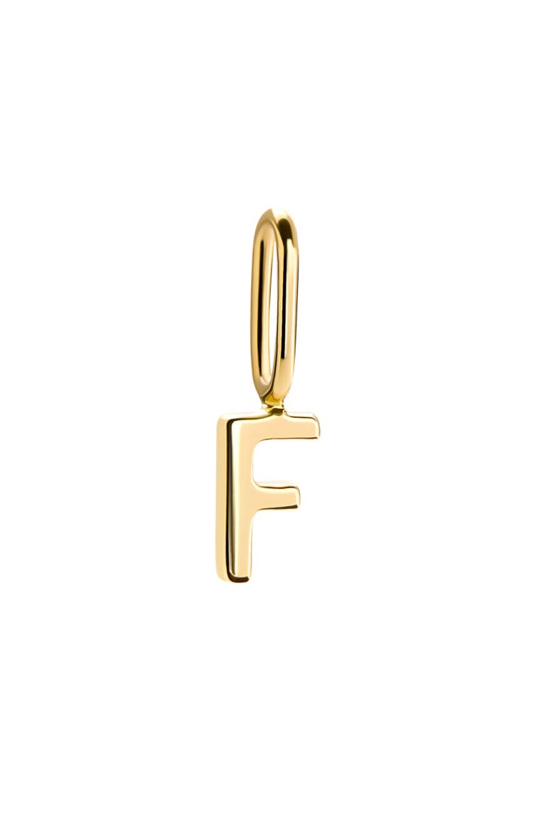 Gold Charm Letter Bracelet, Alternate, color, F