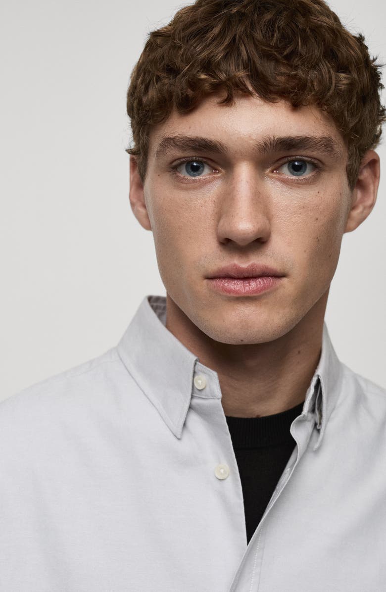 MANGO Regular Fit Cotton Oxford Button-Up Shirt, Alternate, color,