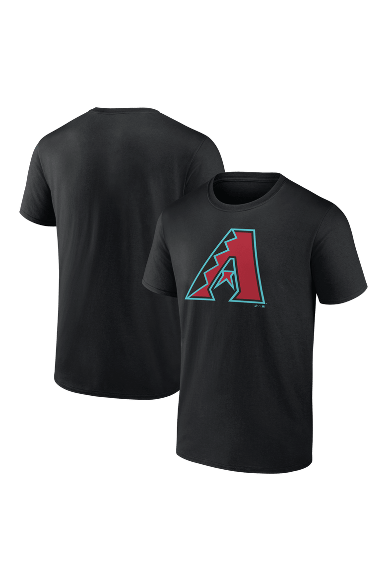 Men's Logo Athletic Black Arizona Diamondbacks Official Logo T-Shirt, Main, color, Black