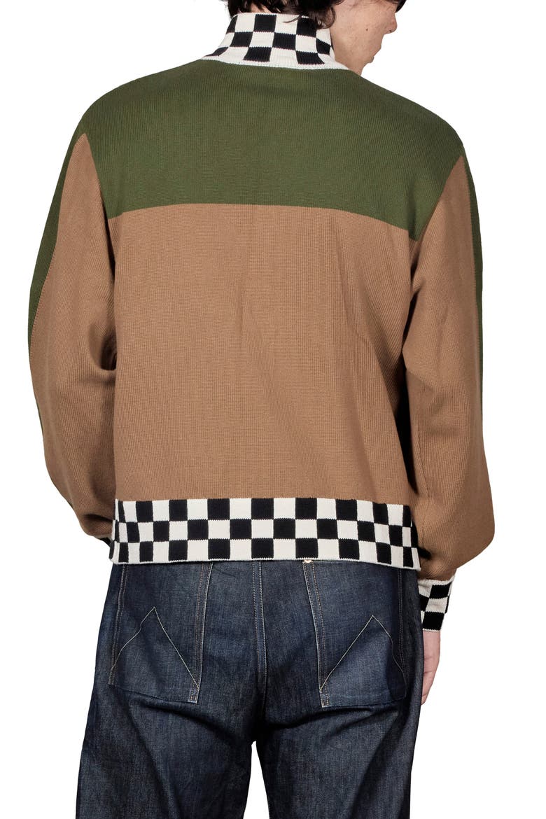 Automation Knit Track Jacket, Alternate, color, BROWN