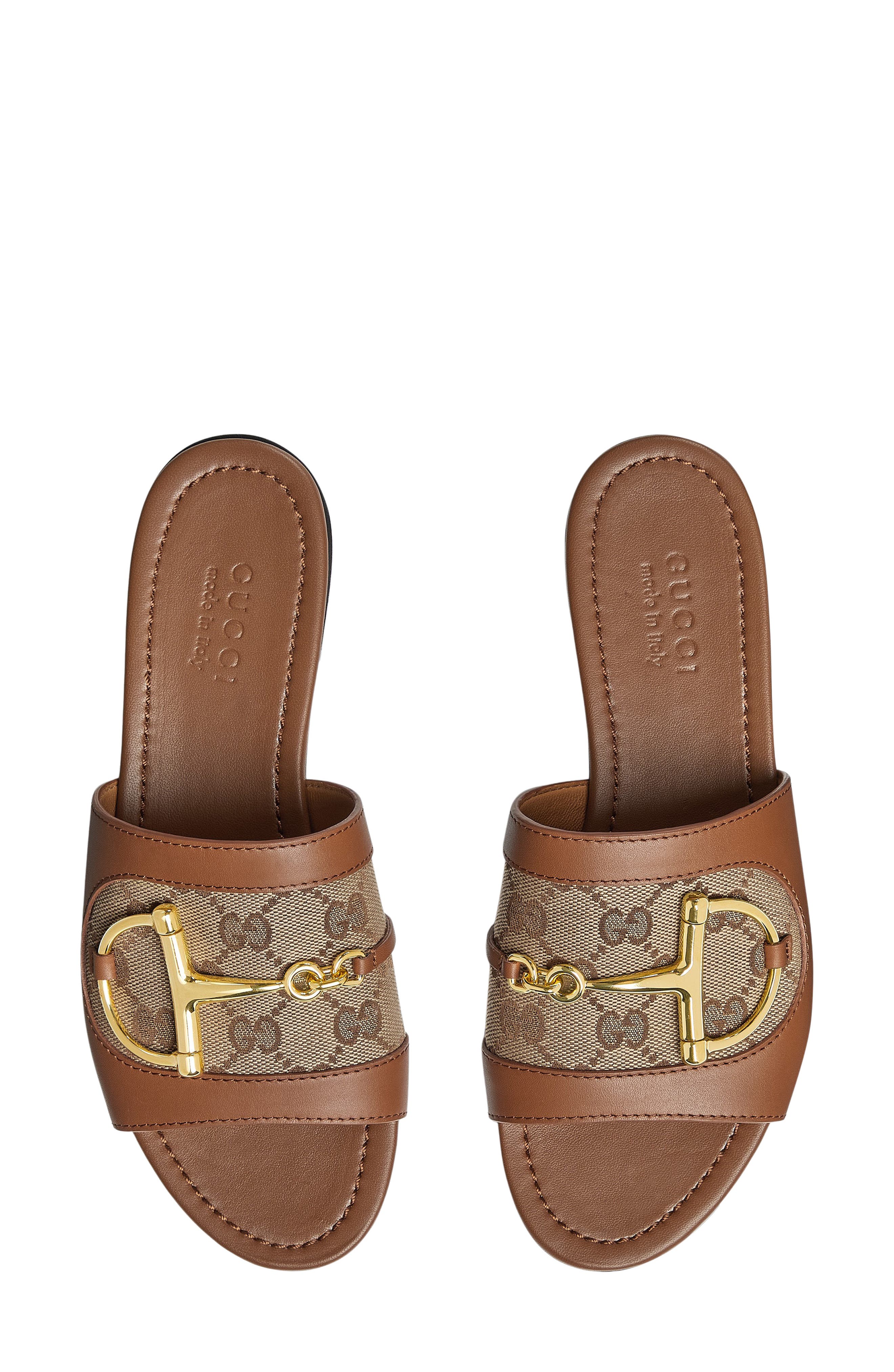 Gucci Alfa Horsebit Slide Sandal, Alternate, color, 