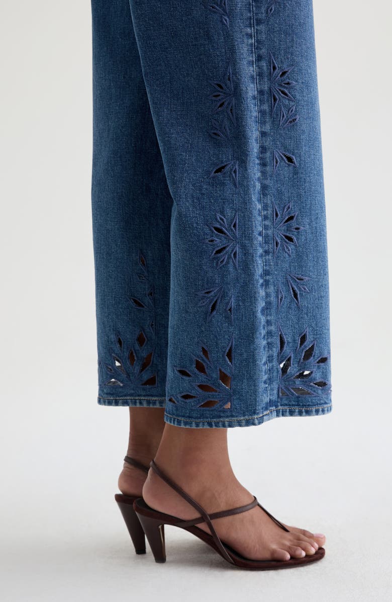 AG Saige Wide Leg Crop Jeans, Alternate, color,