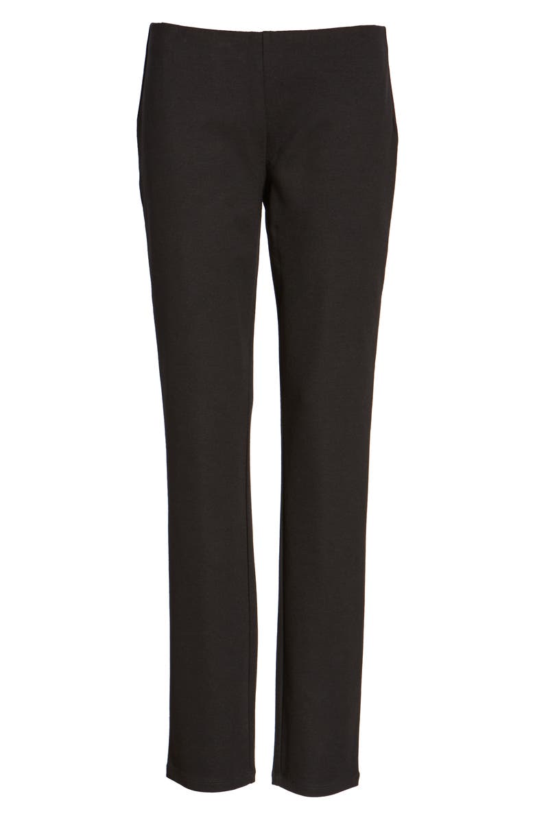 Eileen Fisher Slim Ponte Knit Pants, Main, color, 