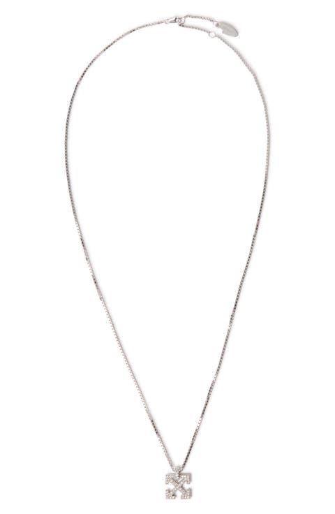 Lab Grown Diamond Pavé Arrow Pendant Necklace