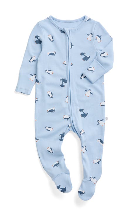 Print Two Way Zip Up Sleepsuit
