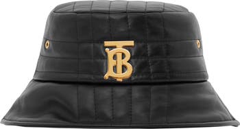 Burberry TB Monogram Quilted Leather Bucket Hat | Nordstrom display picture 3