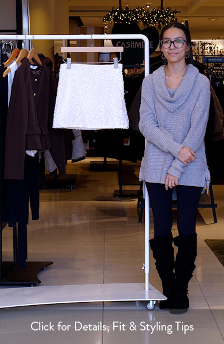 Sequin Embellished Miniskirt, sales video thumbnail