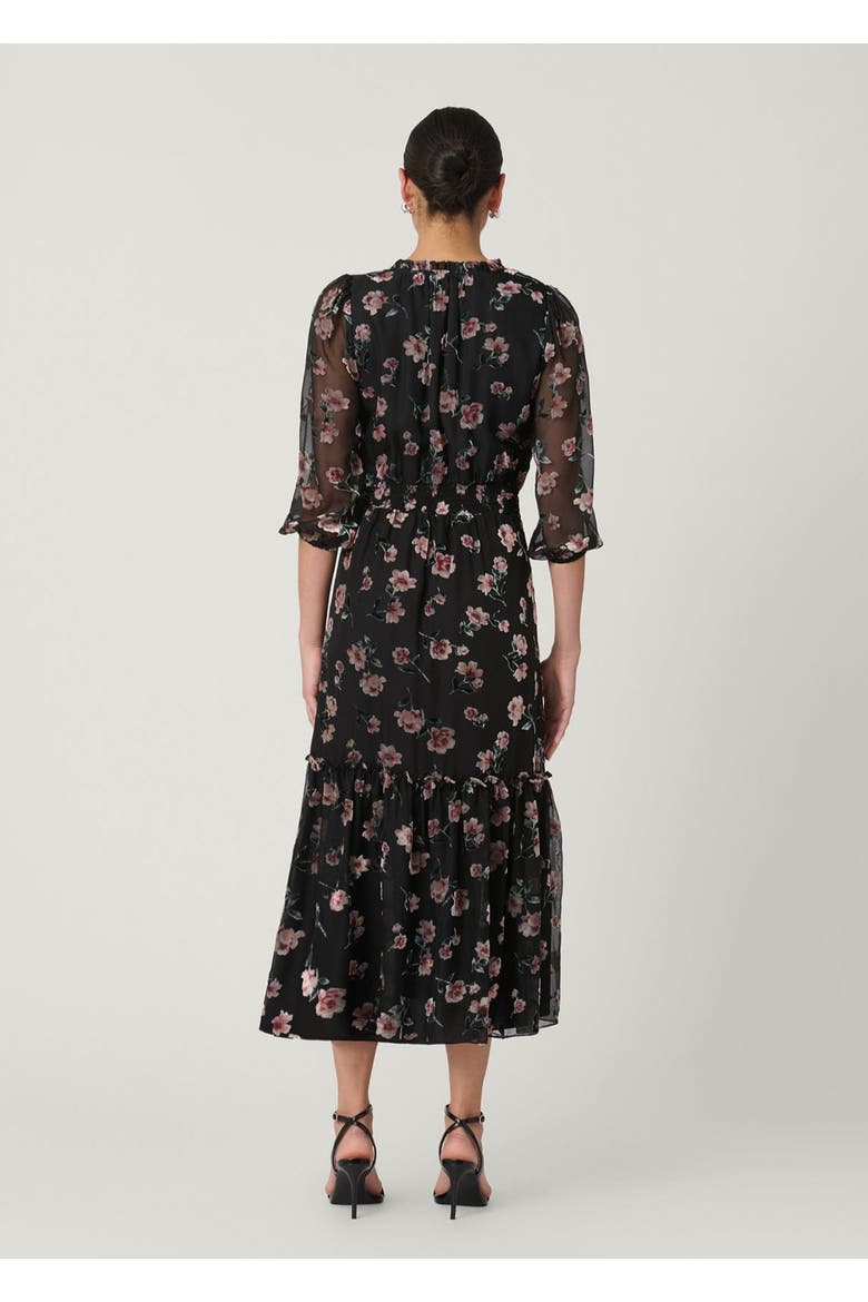 Cassidy Hudson Burnout Dress, Alternate, color, Jet/Mauve Multi