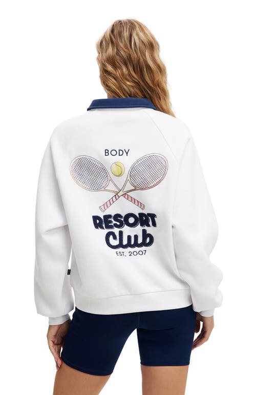 COTTON ON BODY ACTIVE PLUSH GRAPHIC POLO 