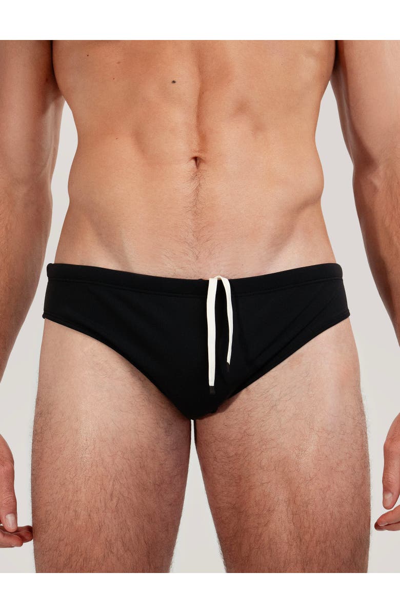 GoodPark Dune Modern Cut Classic Stretch Swim Brief, Alternate, color, Black