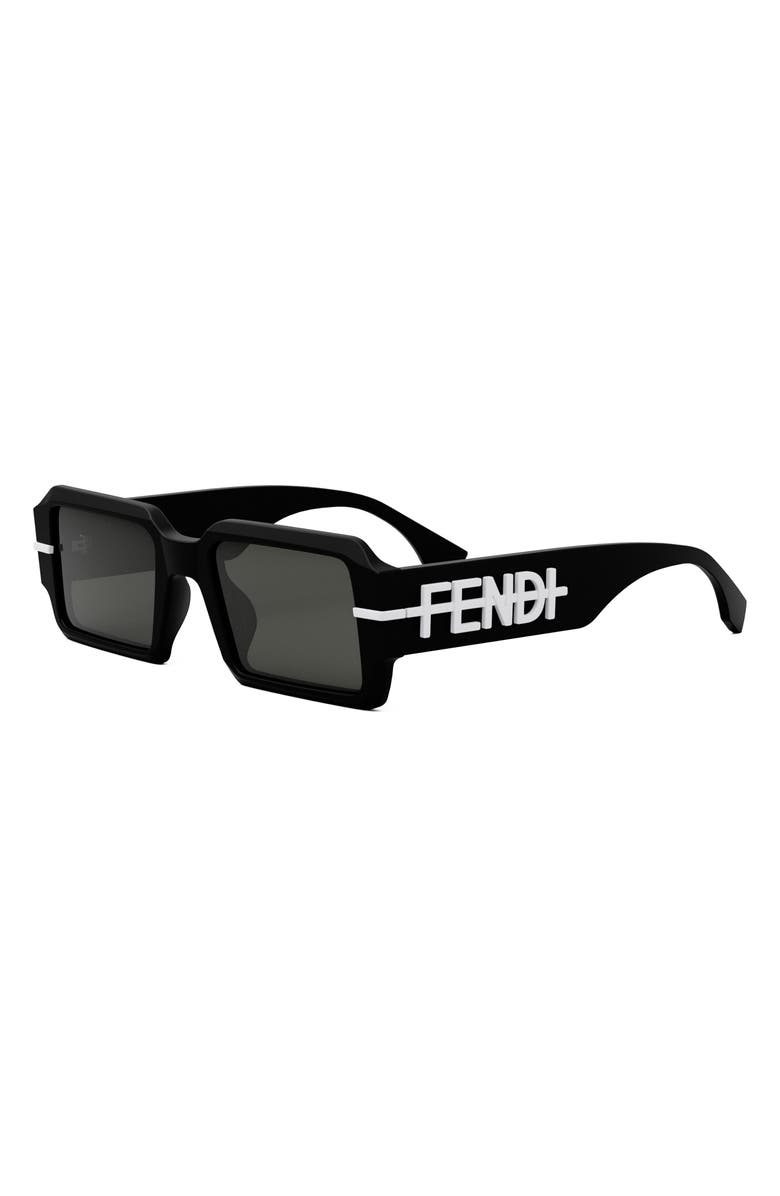 Fendi 'Fendigraphy 52mm Geometric Sunglasses, Alternate, color, 