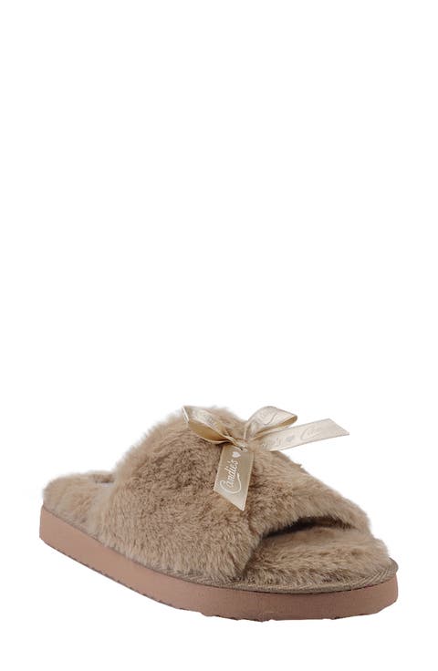 Zazas Faux Fur Slide Sandal (Women)