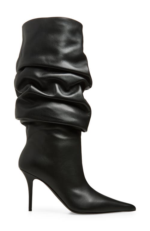 Amina Muaddi Anok Pointed Toe Boot In Black