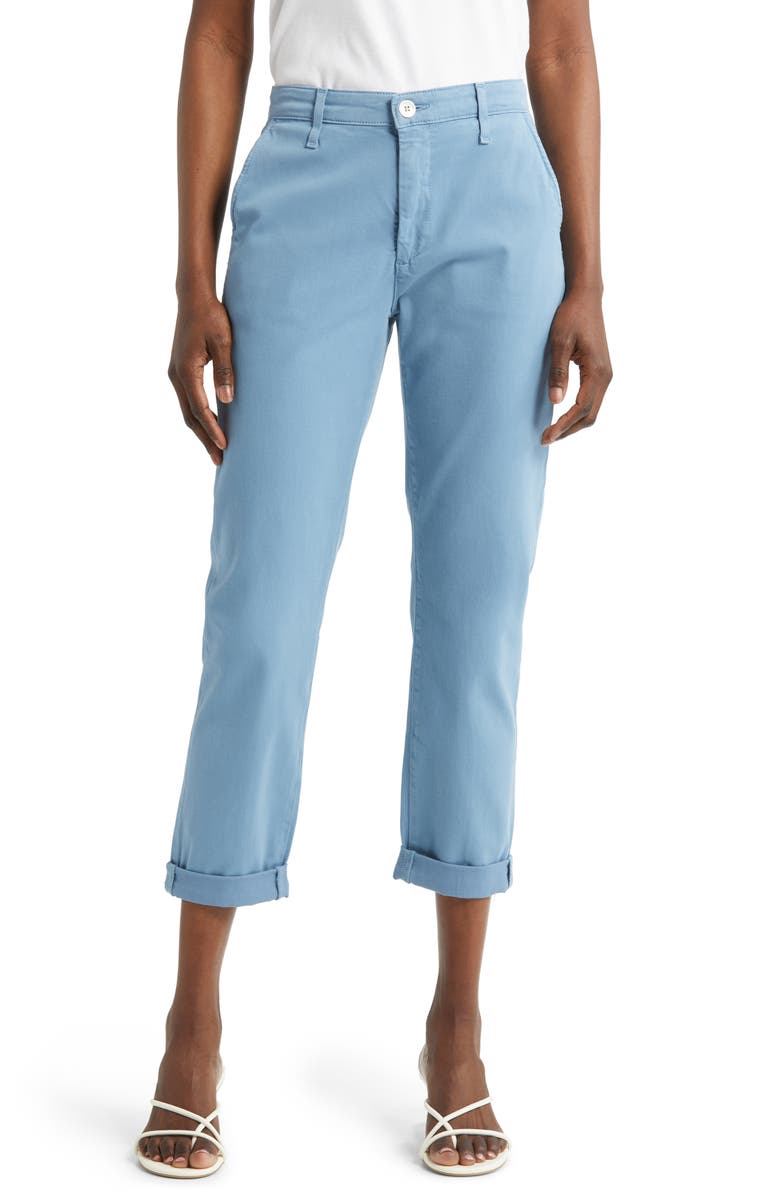 AG Caden Crop Twill Trousers, Main, color, Clear Skies