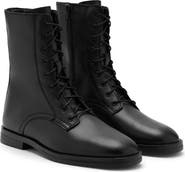 MANGO Leather Ankle Boot