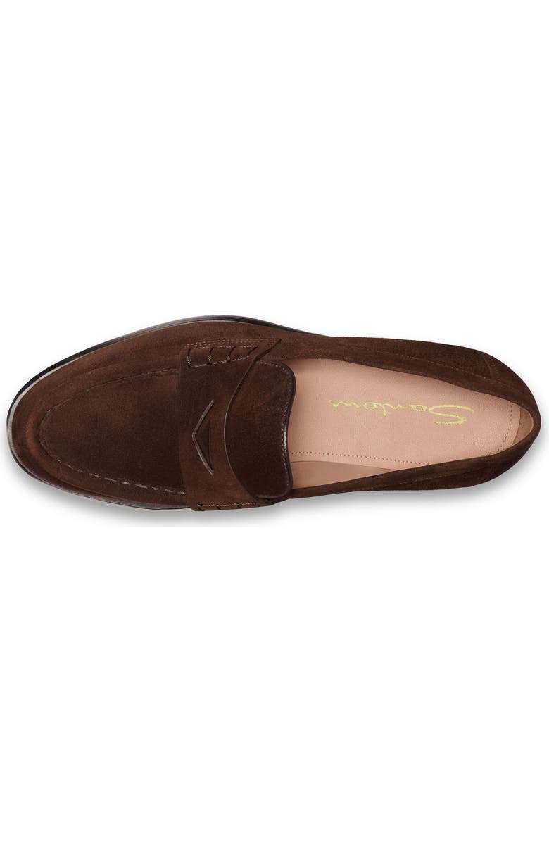 Santoni Women's Suede Penny Loafer, Alternate, color,