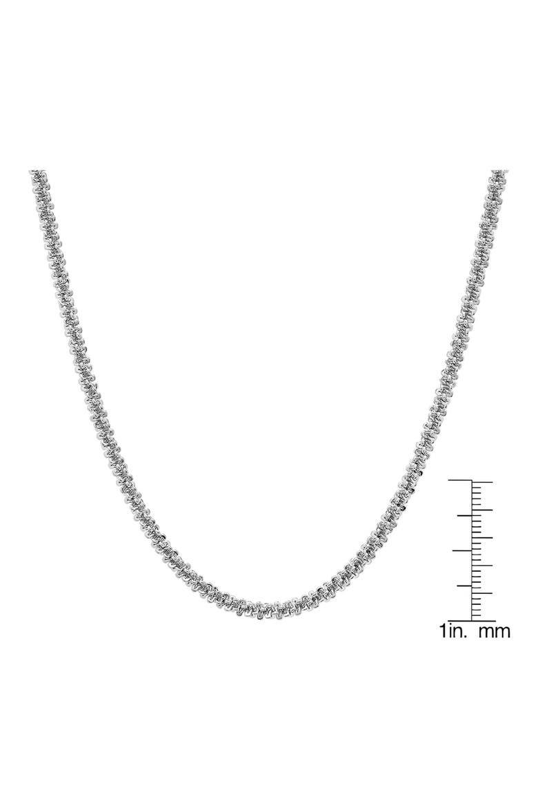 Men's Twist Chain Necklace, Alternate, color, SILVER
