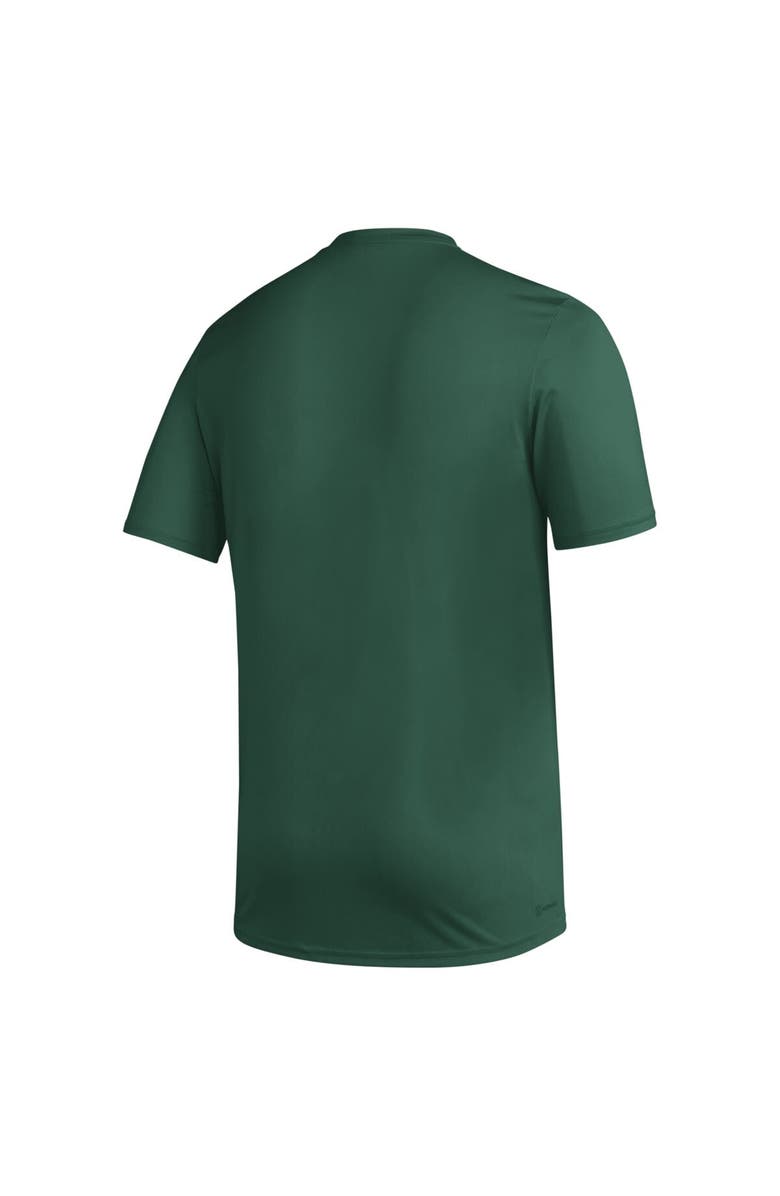 adidas Men's adidas  Green Miami Hurricanes Exit Velocity Baseball Pregame AEROREADY T-Shirt, Alternate, color, Green