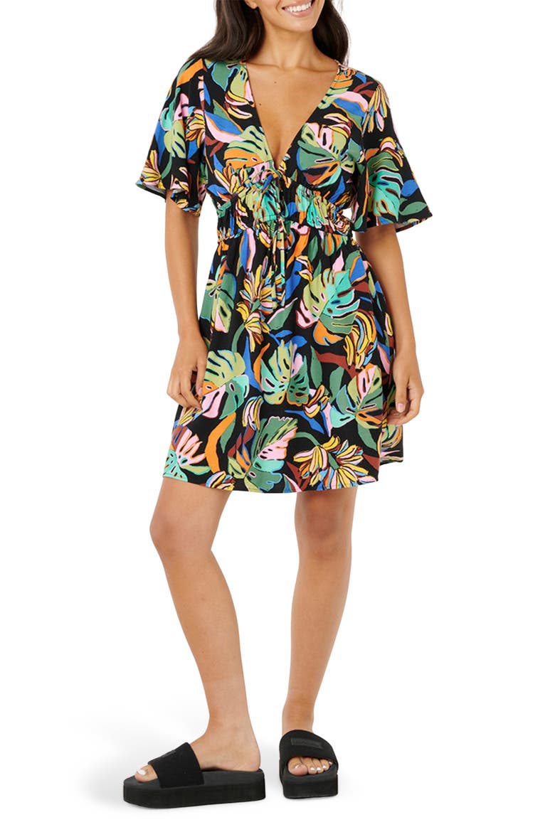 Sunset Luau Sundress, Main, color, IVORY/ MULTI