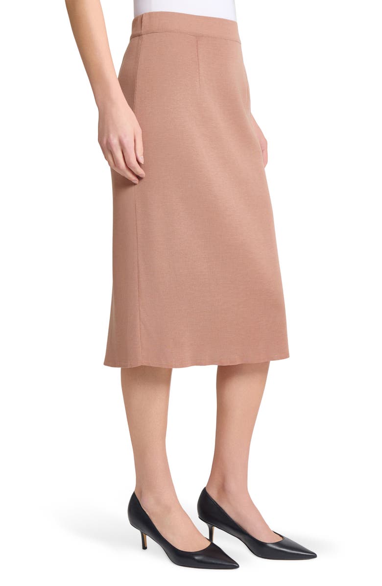Misook Charm Straight Knit Skirt, Alternate, color, Charmeuse
