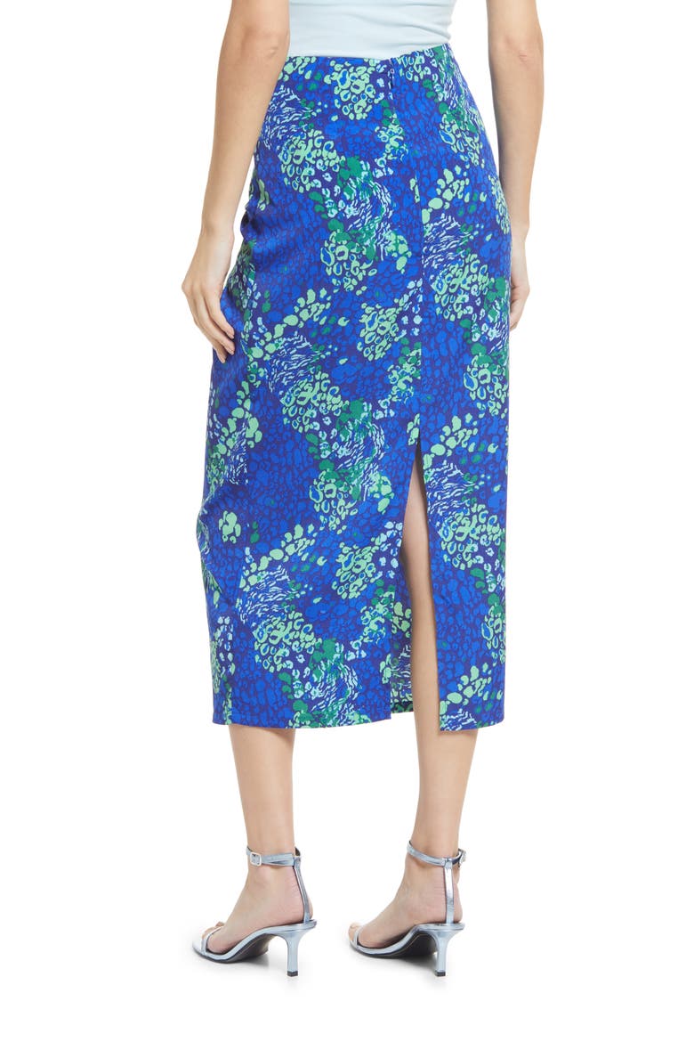 Scarlett Knot Front Skirt, Alternate, color, BLUE