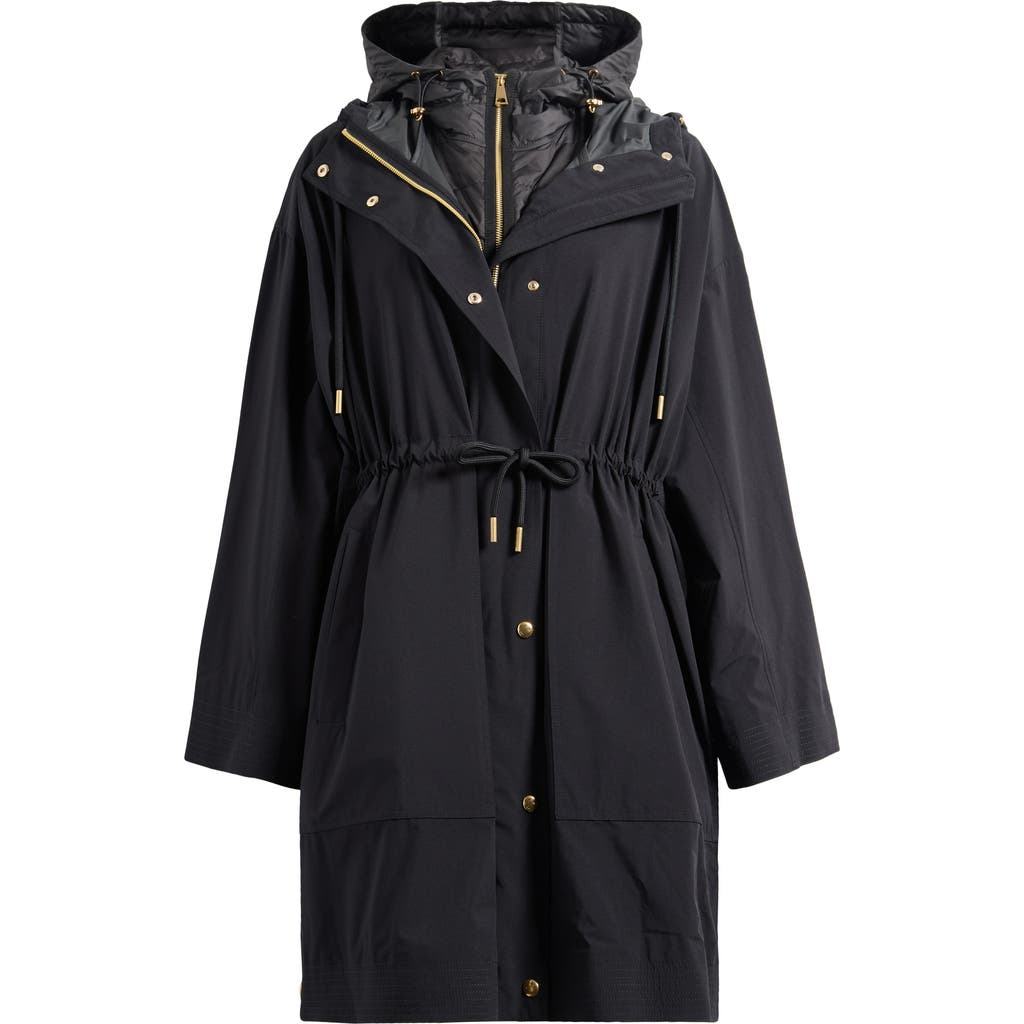 Moncler Sainbel 2-in-1 Down Long Parka In Black