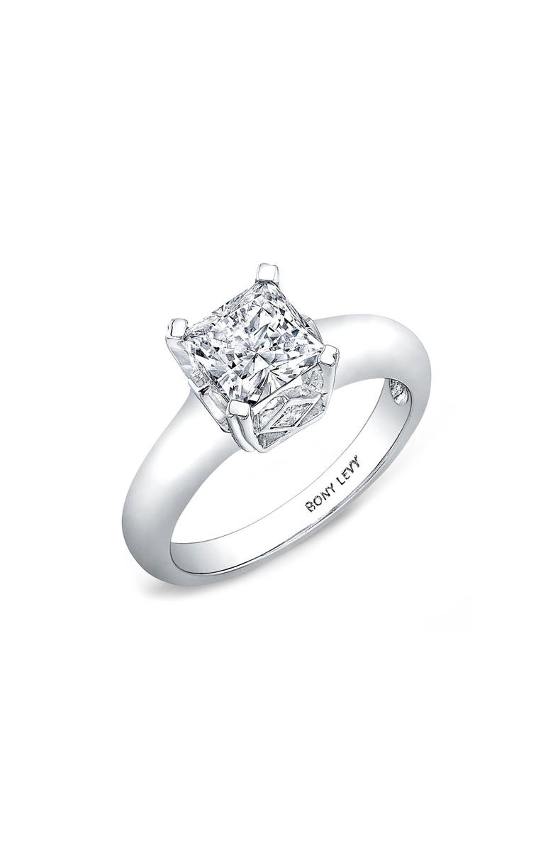 Bony Levy Bridal Semi Mount CZ & Diamond Ring, Main, color, 