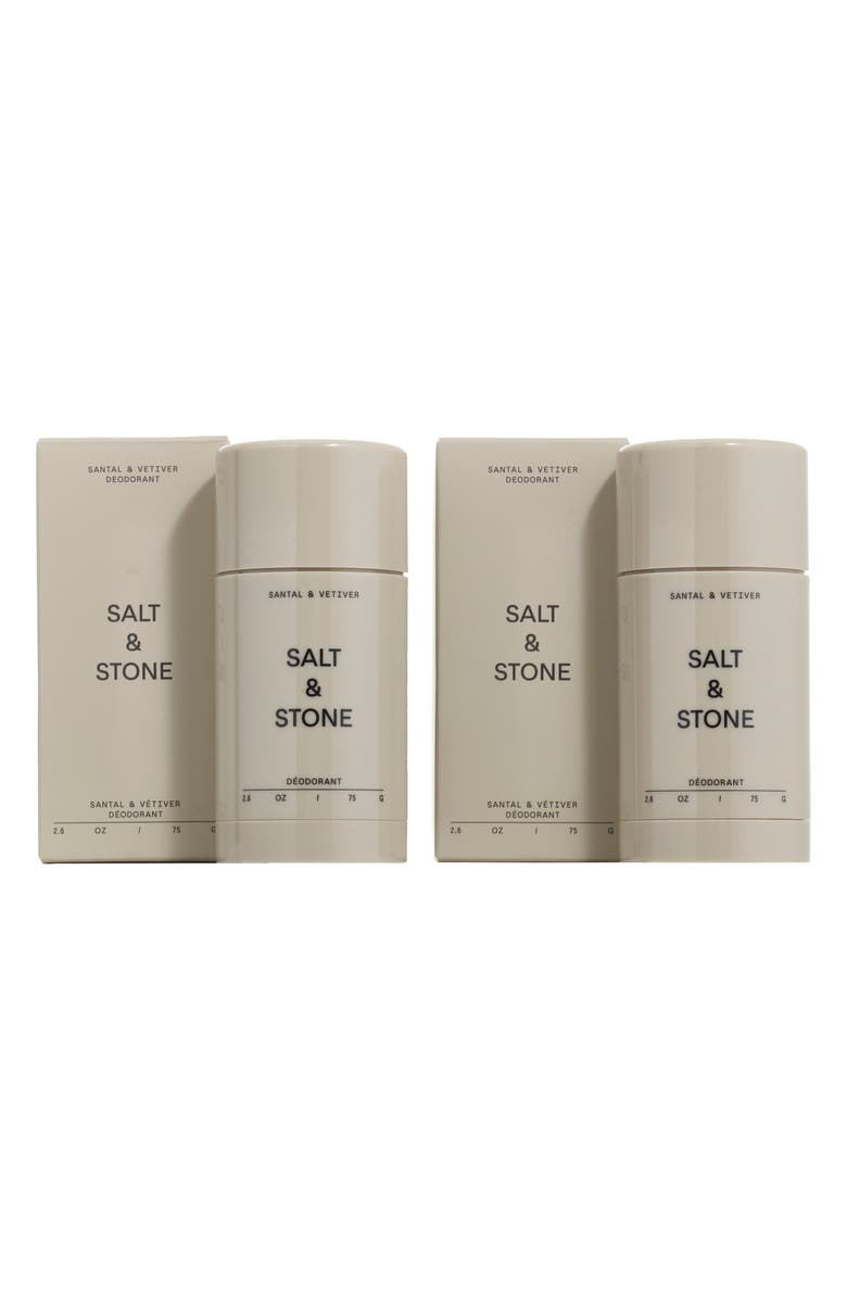 SALT & STONE Santal & Vetiver Deodorant Duo $40 Value, Alternate, color, 