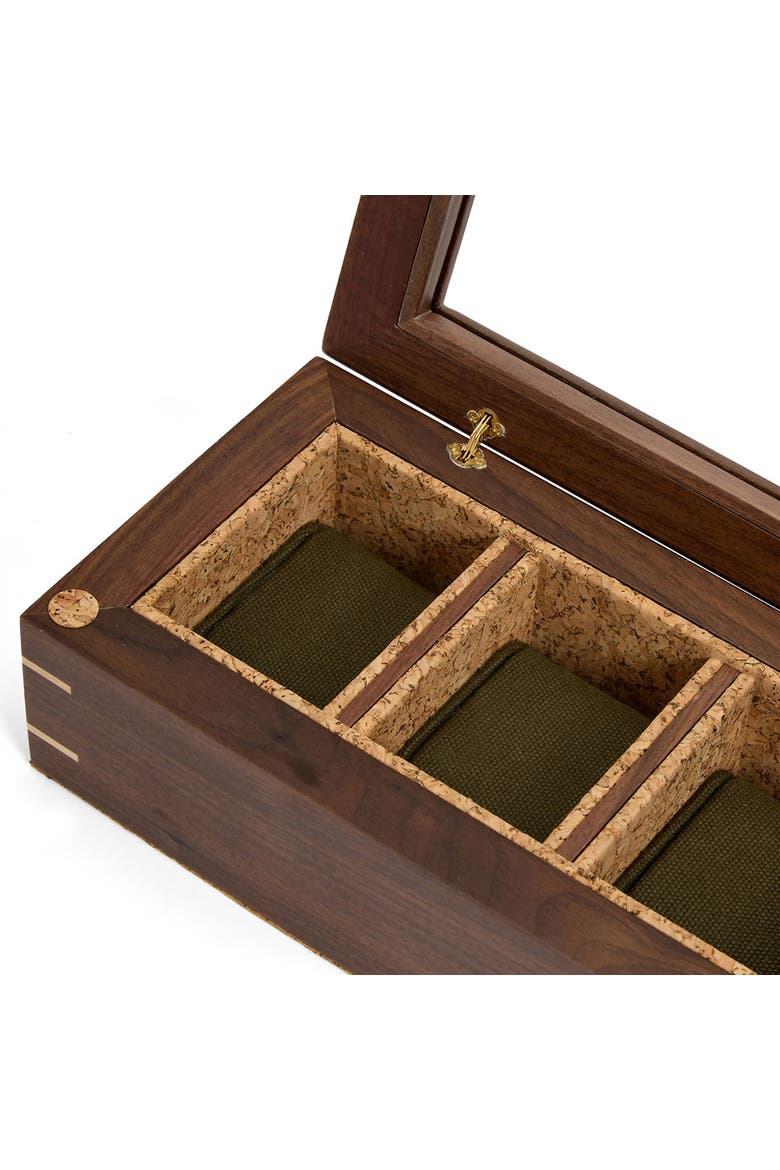 x Analog Shift Flatiron II 5 Piece Watch Box, Alternate, color, Walnut
