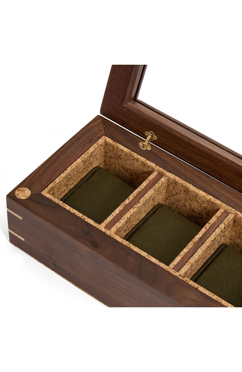 WOLF x Analog Shift Flatiron II 5 Piece Watch Box, Alternate, color, Walnut