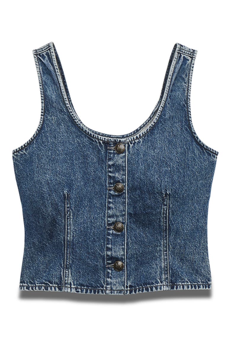 Poppy Denim Vest, Alternate, color, ADELINE