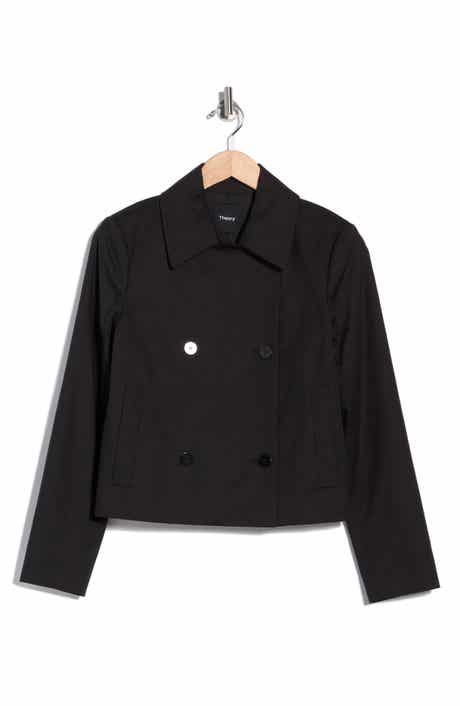 Double Breasted Spread Collar Jacket
