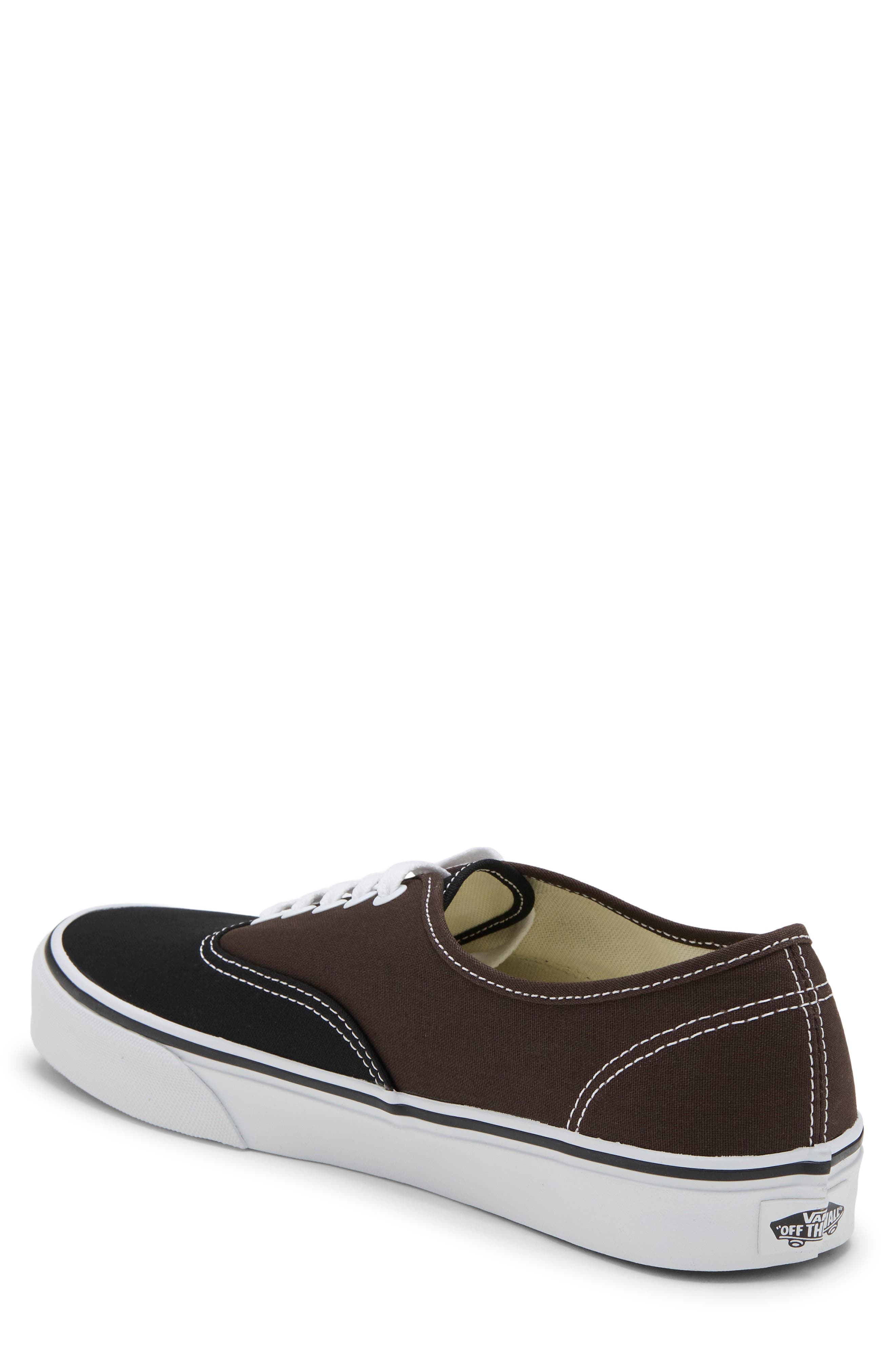 Authentic Sneaker, Alternate, color, BLACK/ BROWN