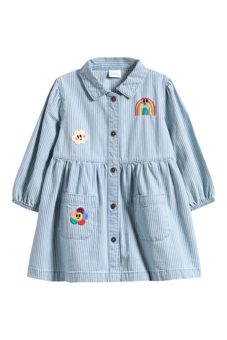 Kids' Denim Shirtdress, Main, color, BLUE