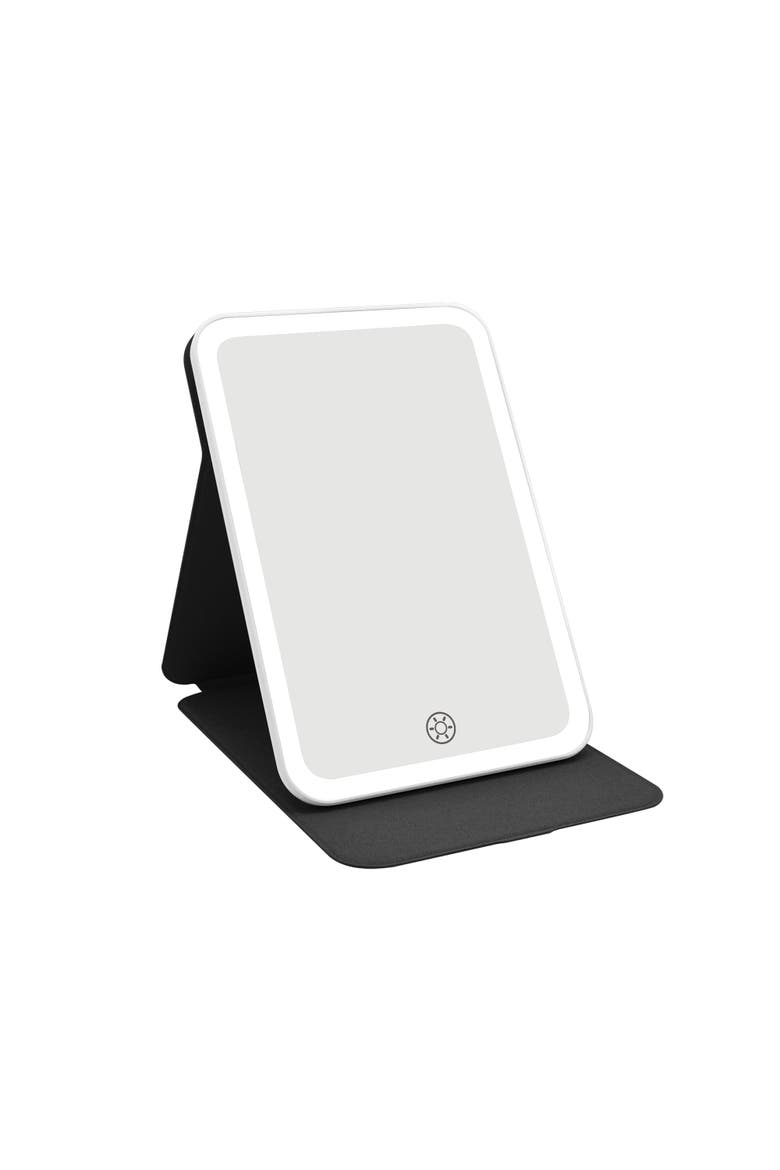 Touch Tablet Mini Tri-Tone LED Makeup Mirror, Alternate, color, Black