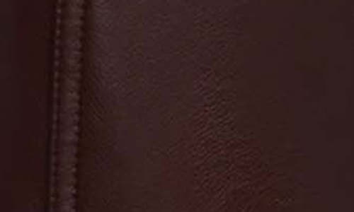 Foxcroft Ciara Wide Leg Faux Leather Pants In Brown