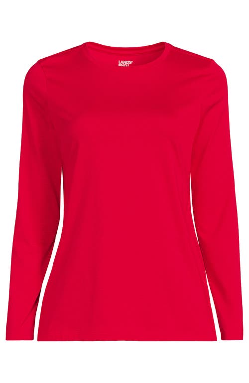 Lands' End Relaxed Supima Cotton T-shirt In Red