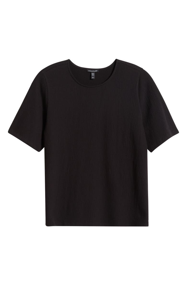 Eileen Fisher Crinkled Jersey Crewneck Top, Alternate, color, 