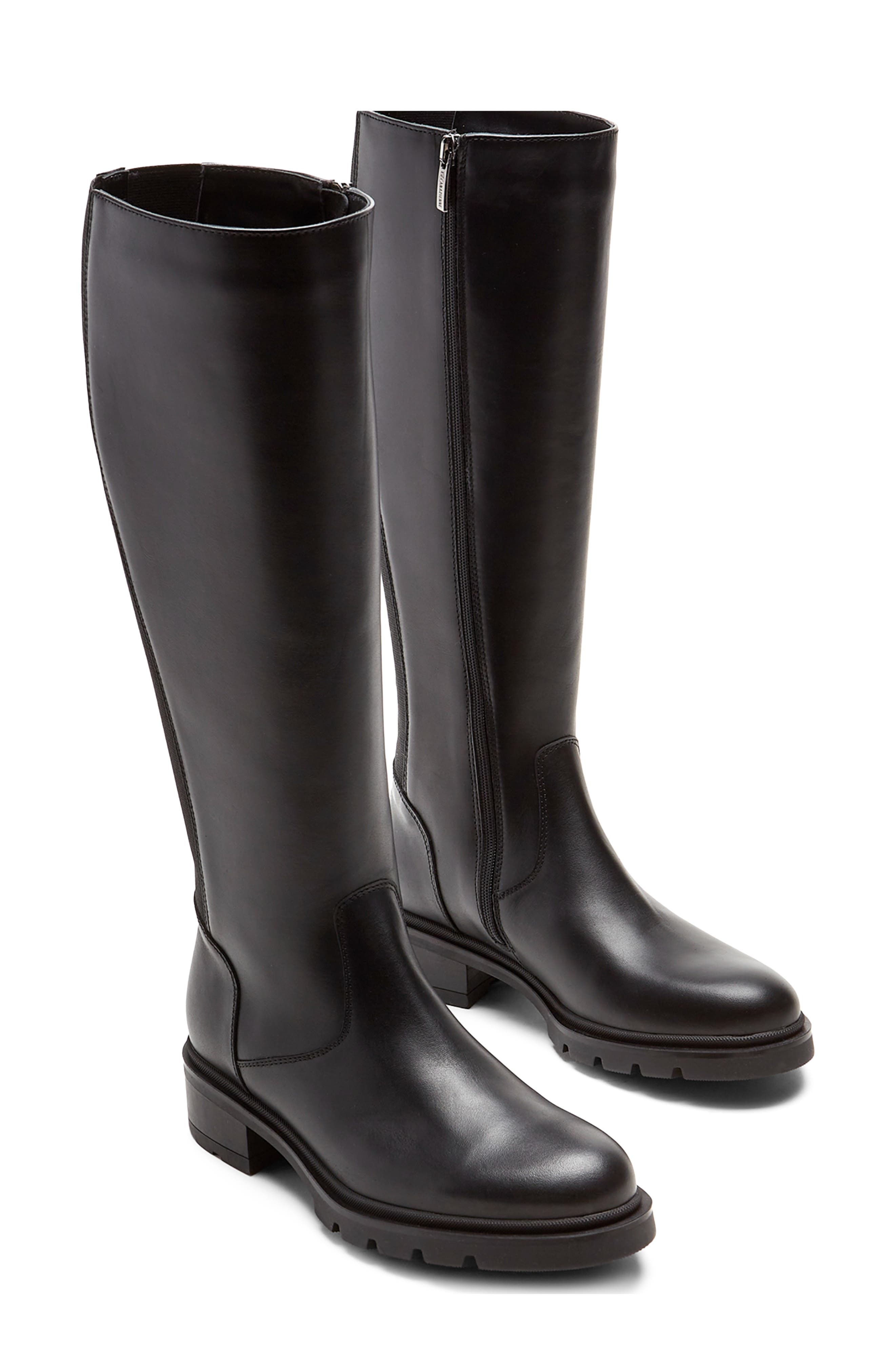 Superb Knee High Boot, Alternate, color, BLACK LEATHER