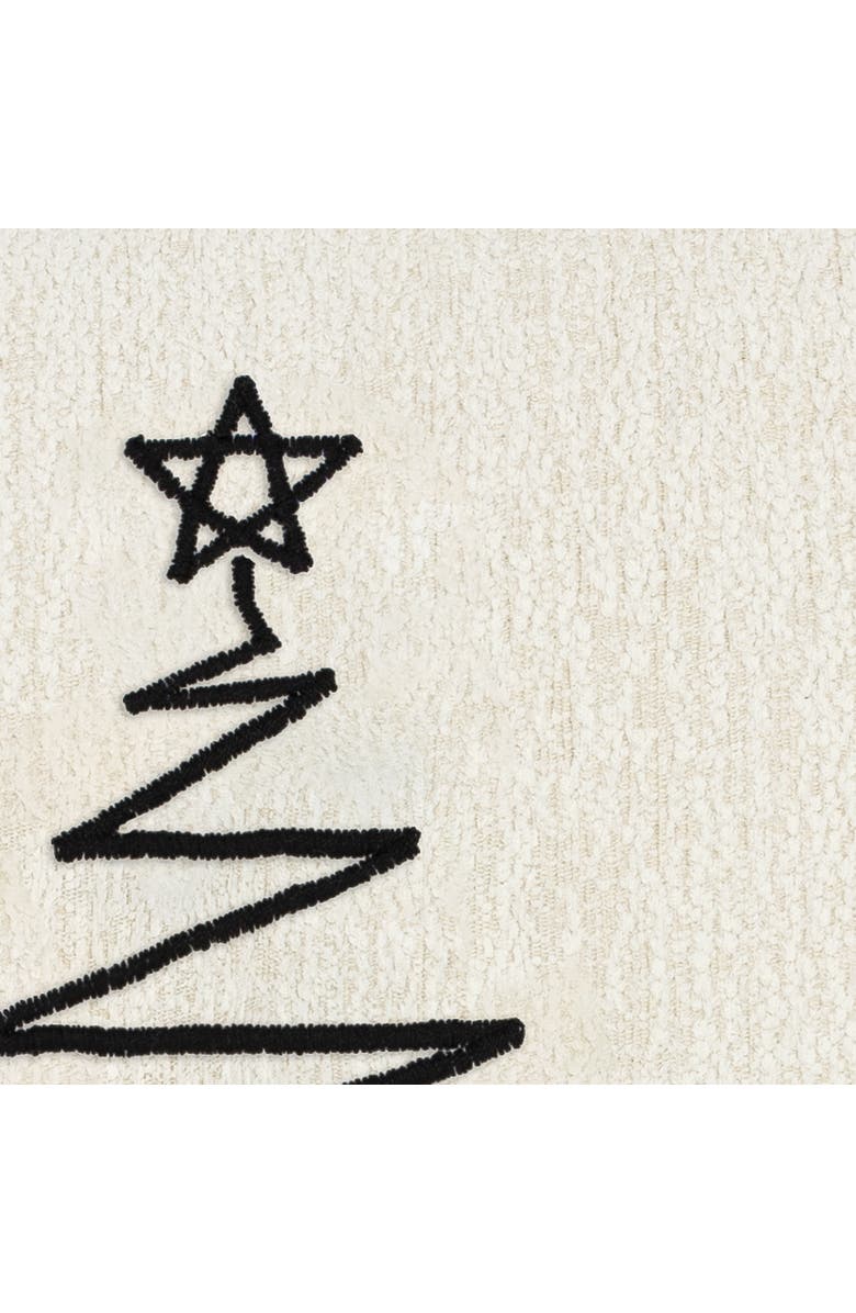 Elaine Smith Silent Night Crema Indoor & Outdoor Woven Accent Pillow, Alternate, color, Crema