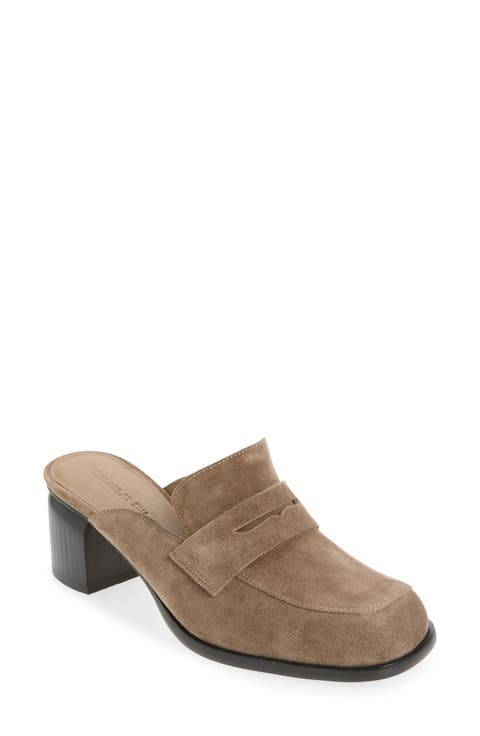 Dalida Heeled Loafer Mule