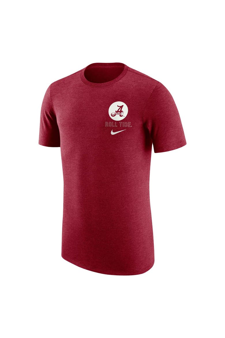 Men's Nike Crimson Alabama Crimson Tide Retro Tri-Blend T-Shirt, Alternate, color, Crimson