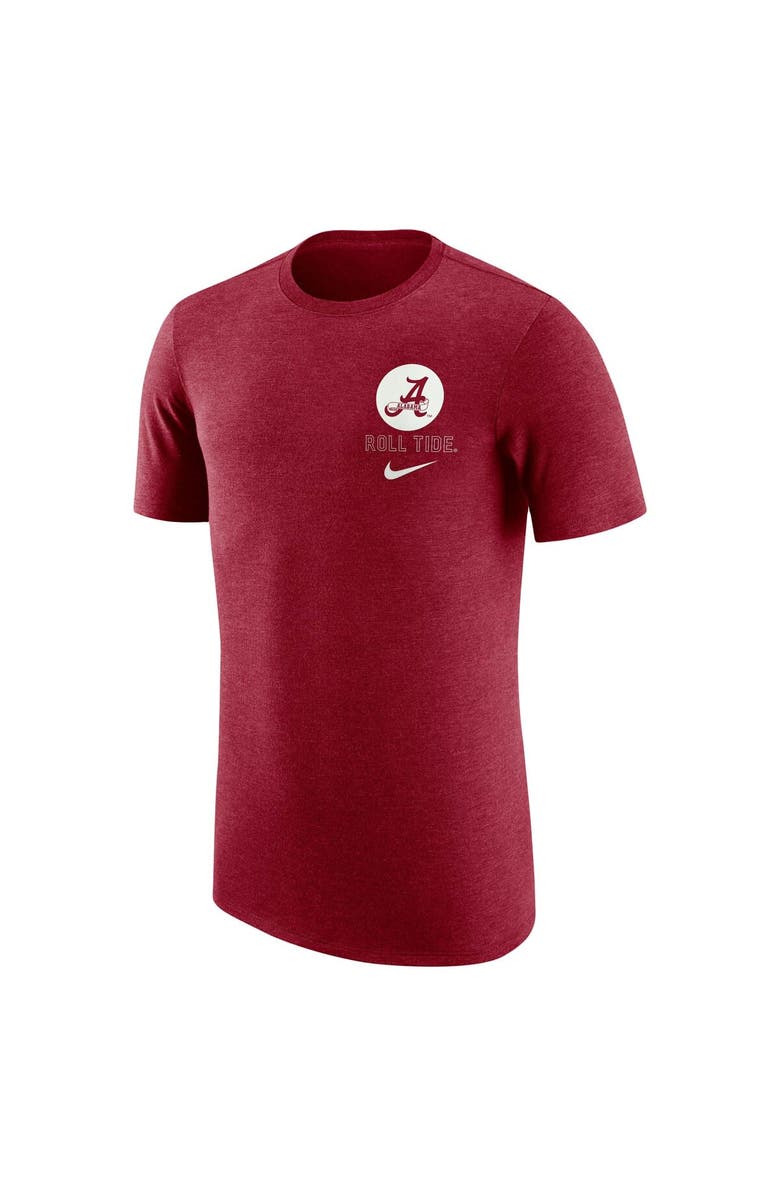 Nike Men's Nike Crimson Alabama Crimson Tide Retro Tri-Blend T-Shirt, Alternate, color,